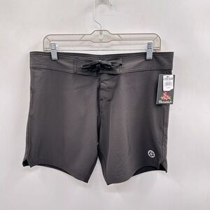 BURNSIDE Black woman tie closure summer beach swim casual resortwear short NWT L